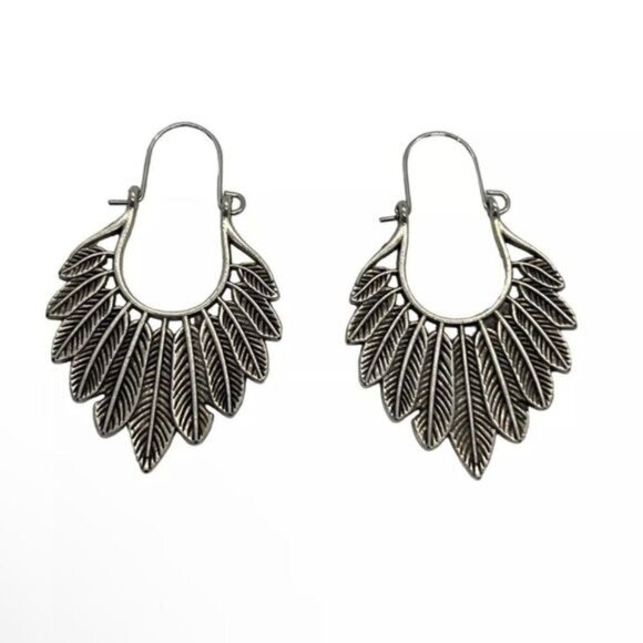 Anthropologie Jewelry - Silver Hoop earrings A243